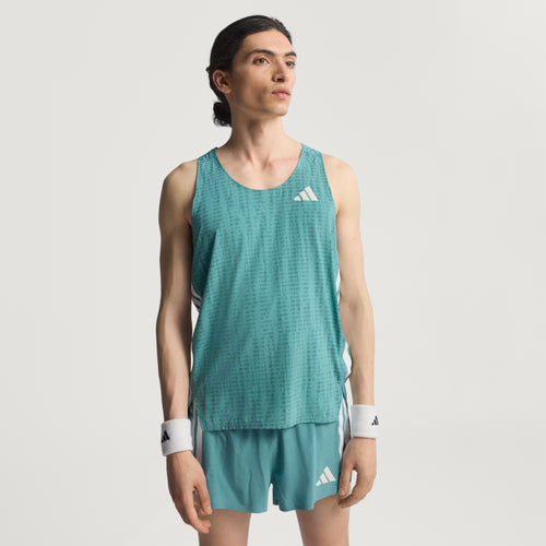 Adidas Adizero Men's Singlet - Turqoise