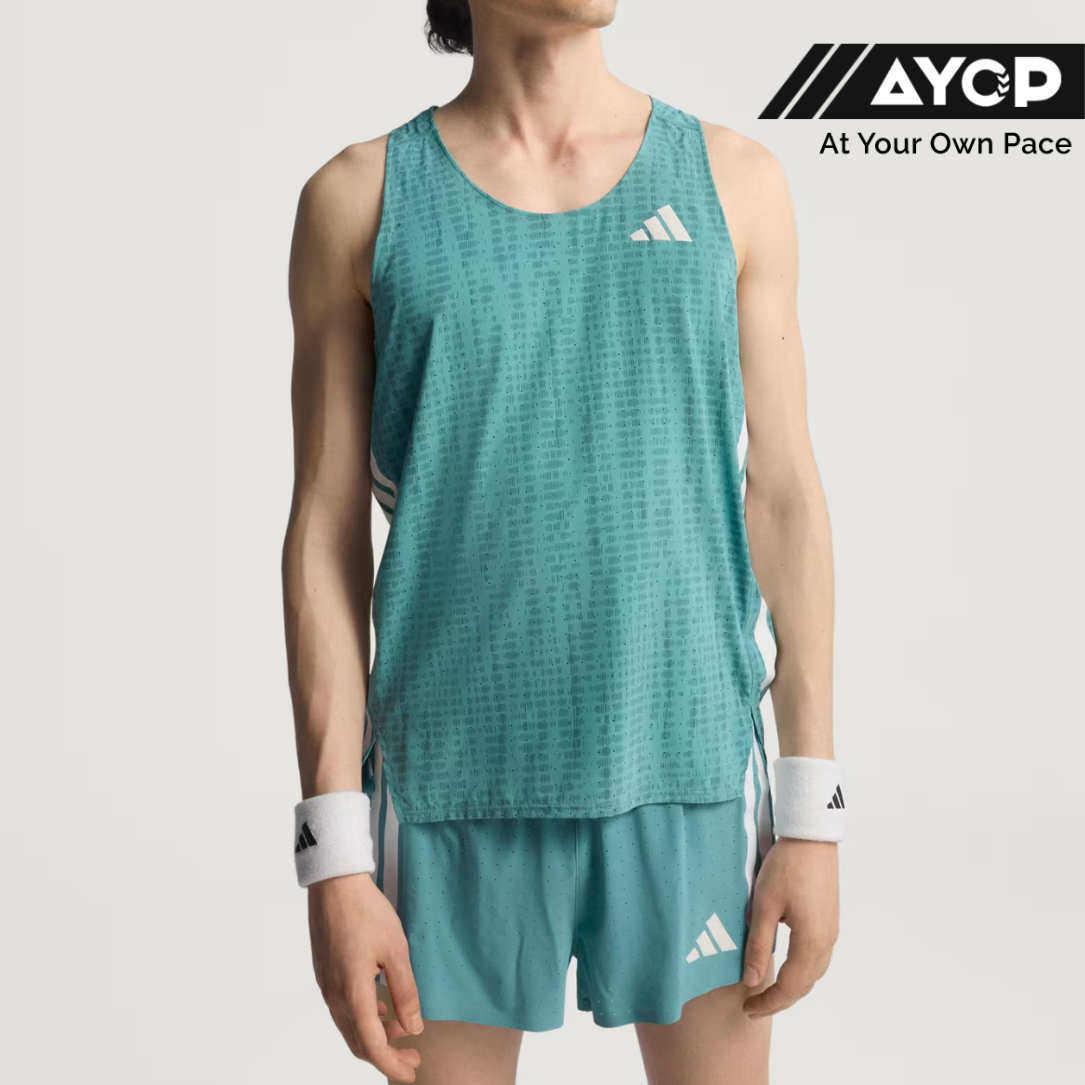 Adidas Adizero Singlet Pria - Turquoise