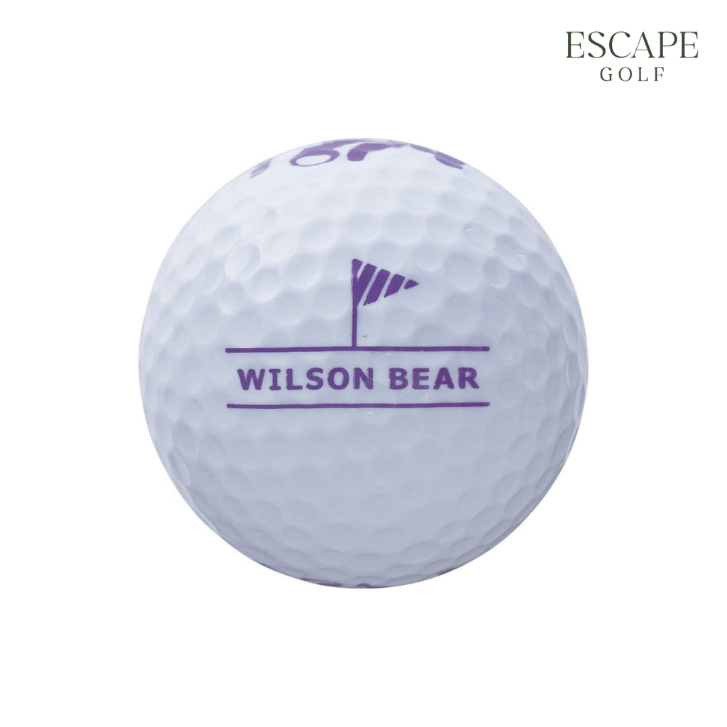 1 Sleeve (3 Balls) Wilson BEAR4 Dozen White Golf Balls