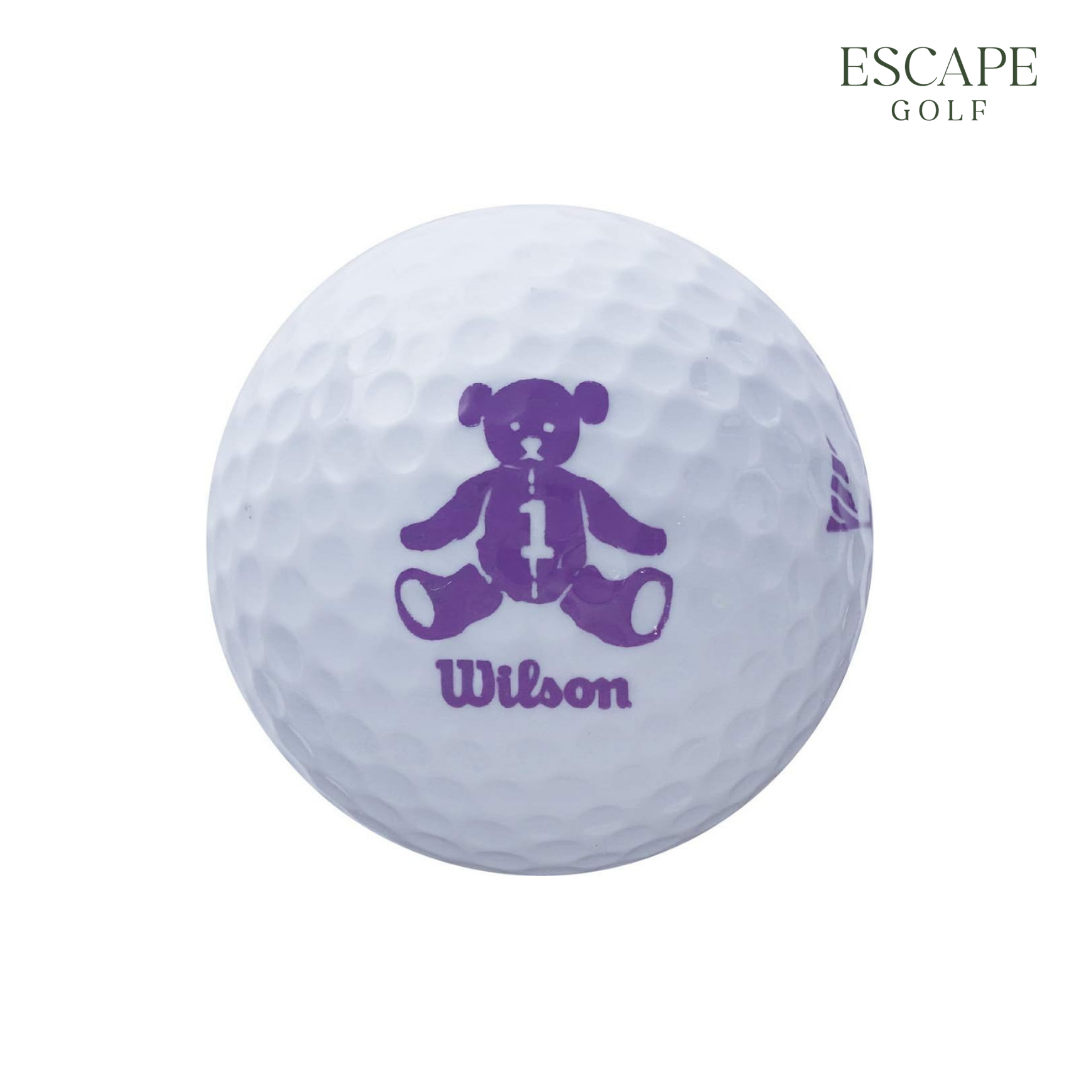1 Sleeve (3 Balls) Wilson BEAR4 Dozen White Golf Balls