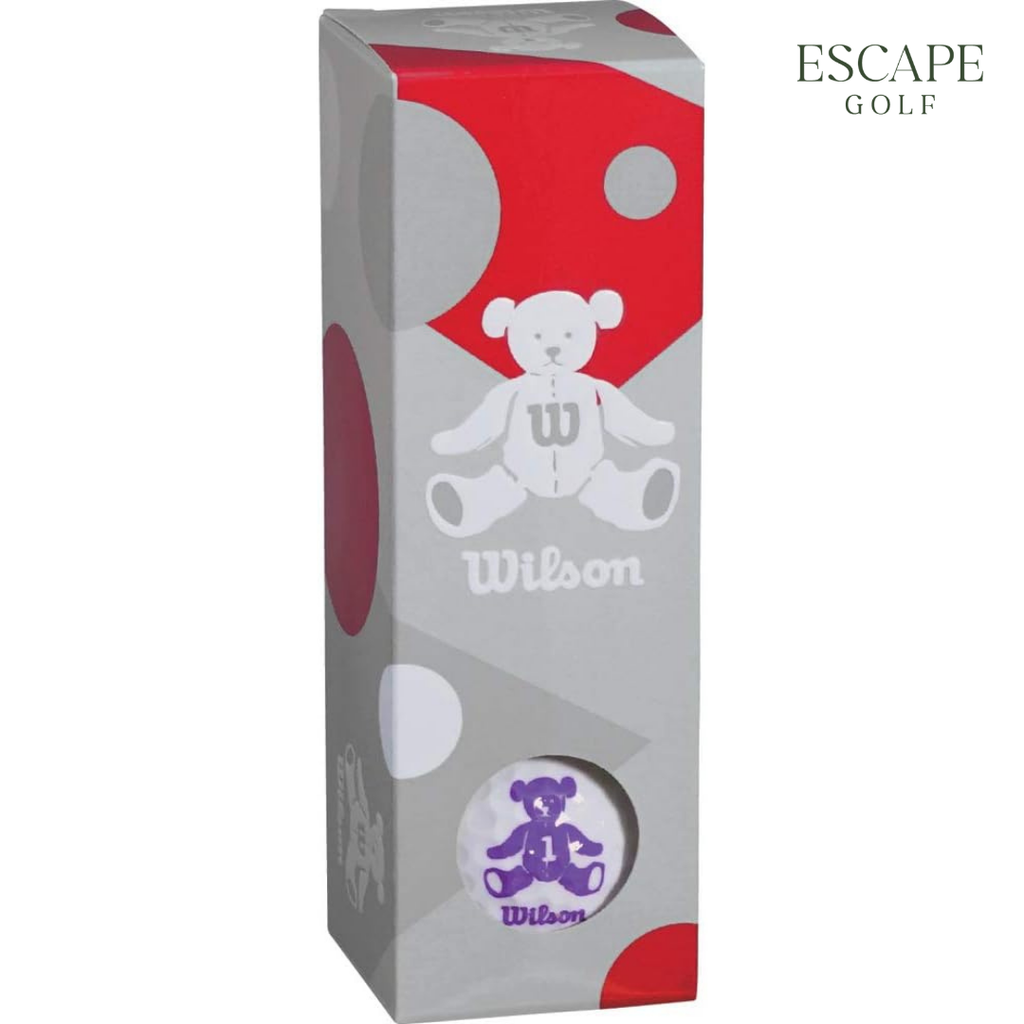 1 Sleeve (3 Balls) Wilson BEAR4 Dozen White Golf Balls