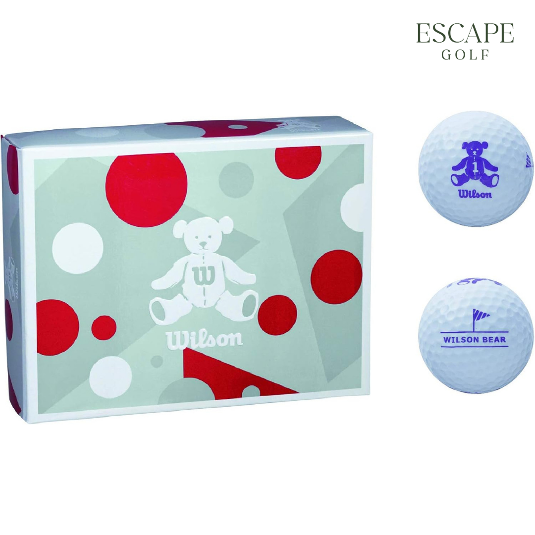 1 Sleeve (3 Balls) Wilson BEAR4 Dozen White Golf Balls