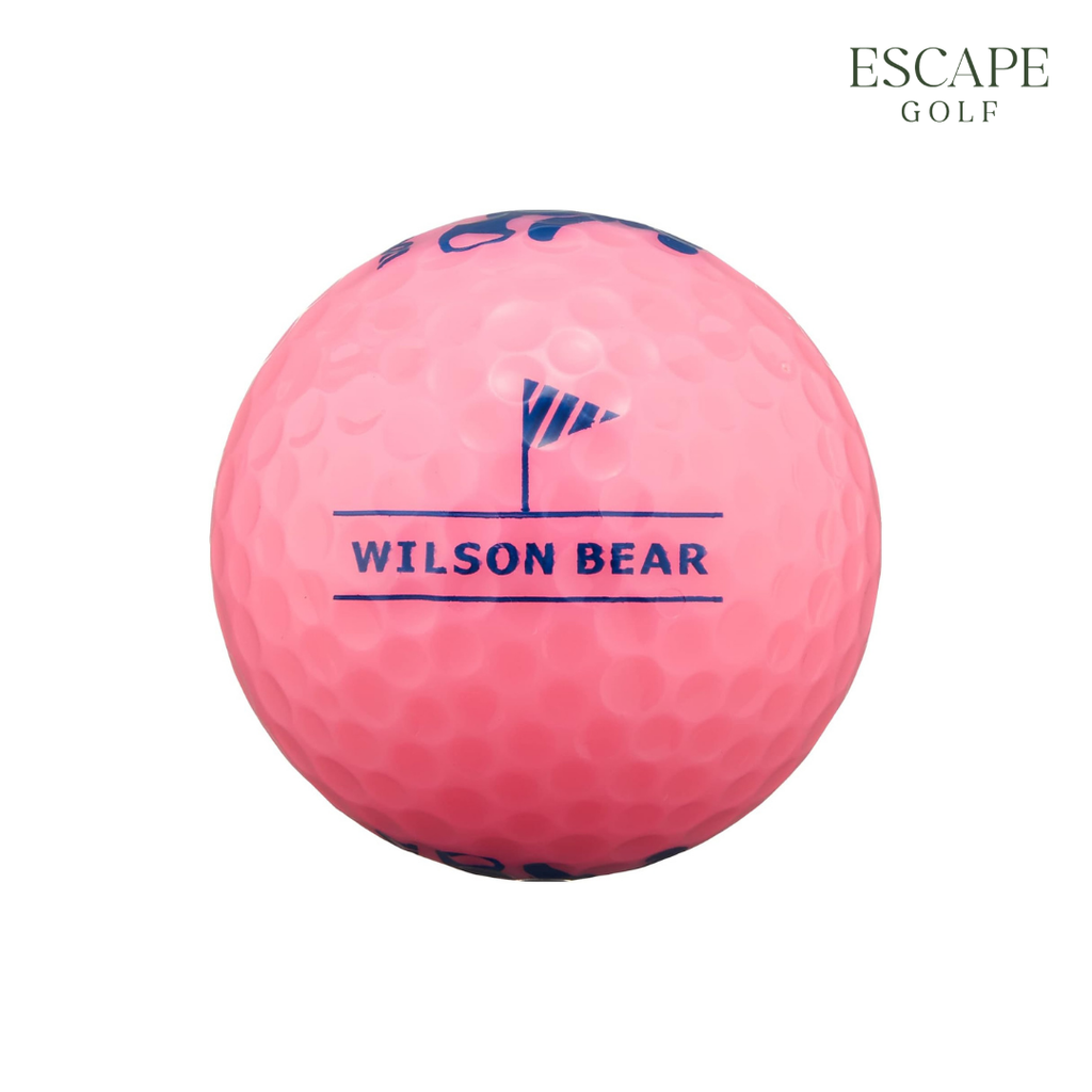 1 Sleeve (3 Balls) Wilson BEAR4 Dozen Pink Golf Balls