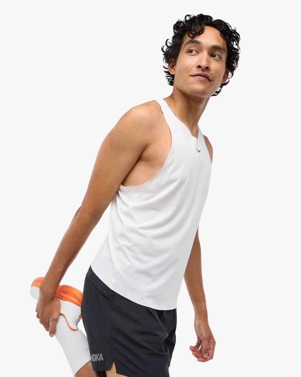 Hoka Race Day Men's Singlet - White