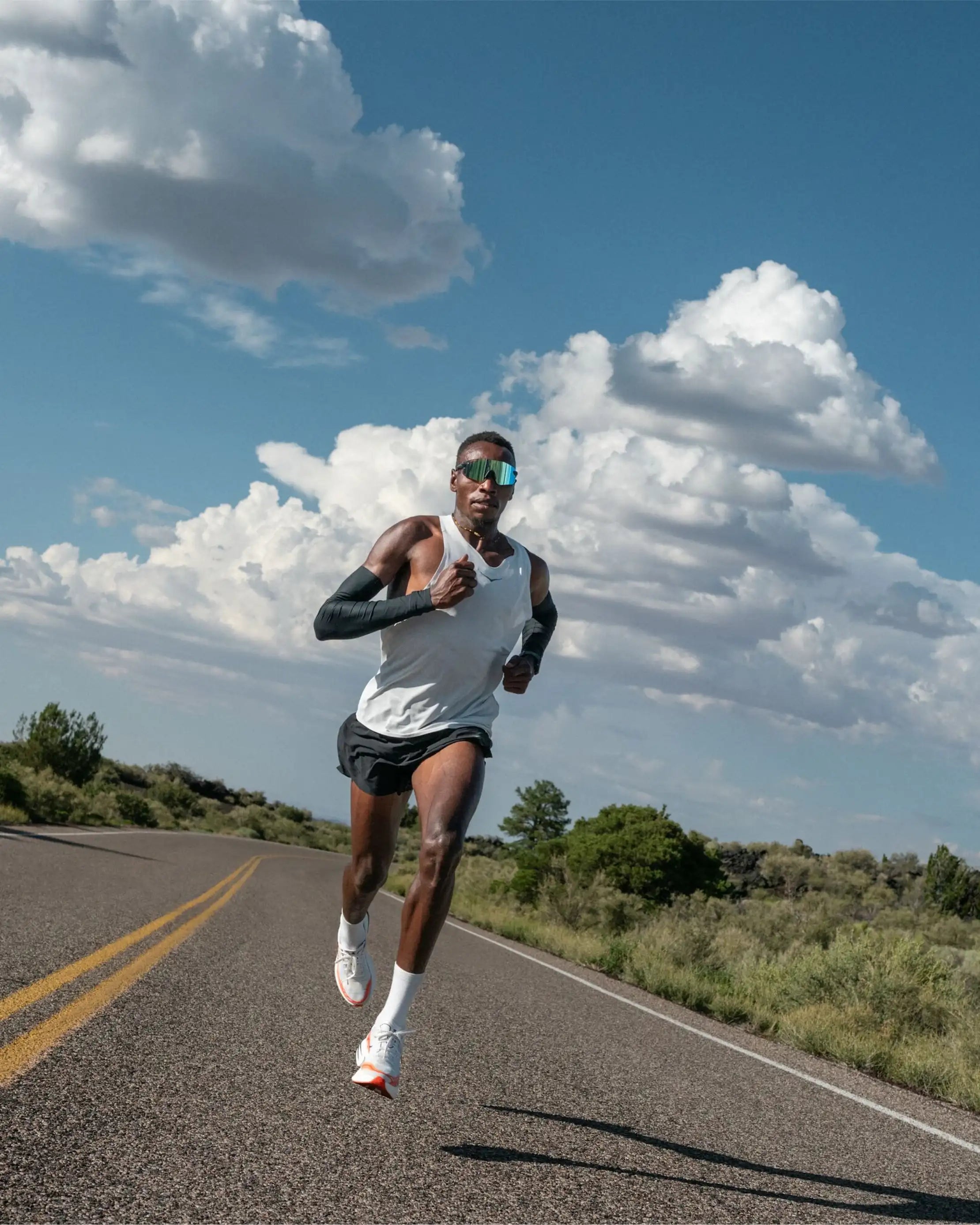 Hoka Race Day Men's Singlet - White