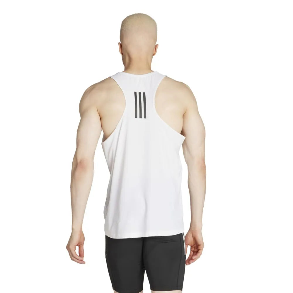 Adidas Own The run Men's Running Tank Top - White