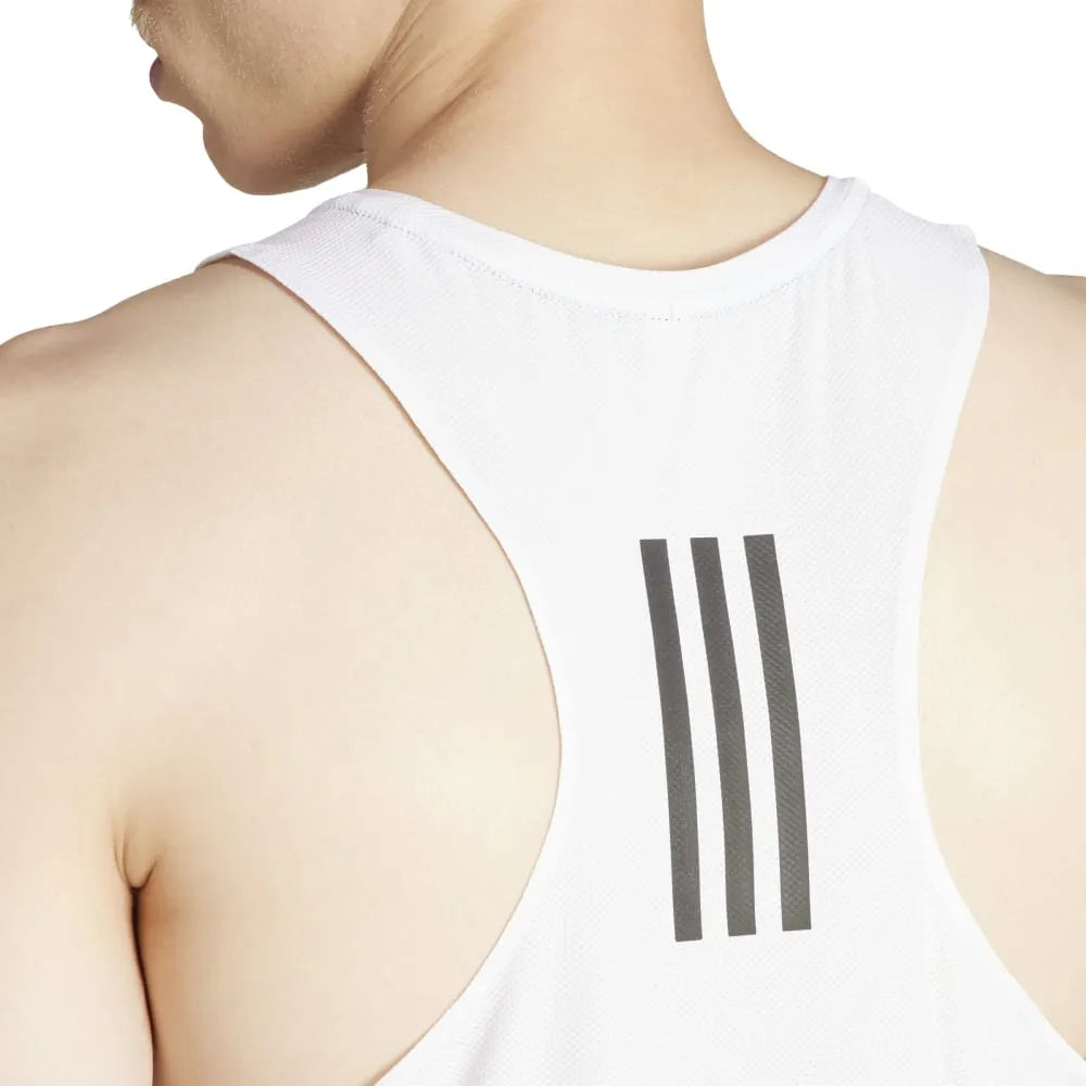 Adidas Own The run Men's Running Tank Top - White