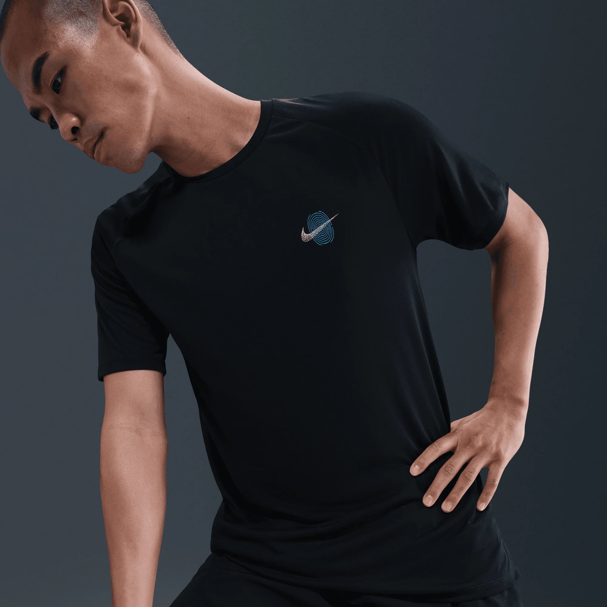 Nike Dri-FIT Stride ADV Short Sleeve Men's Running Top - Black