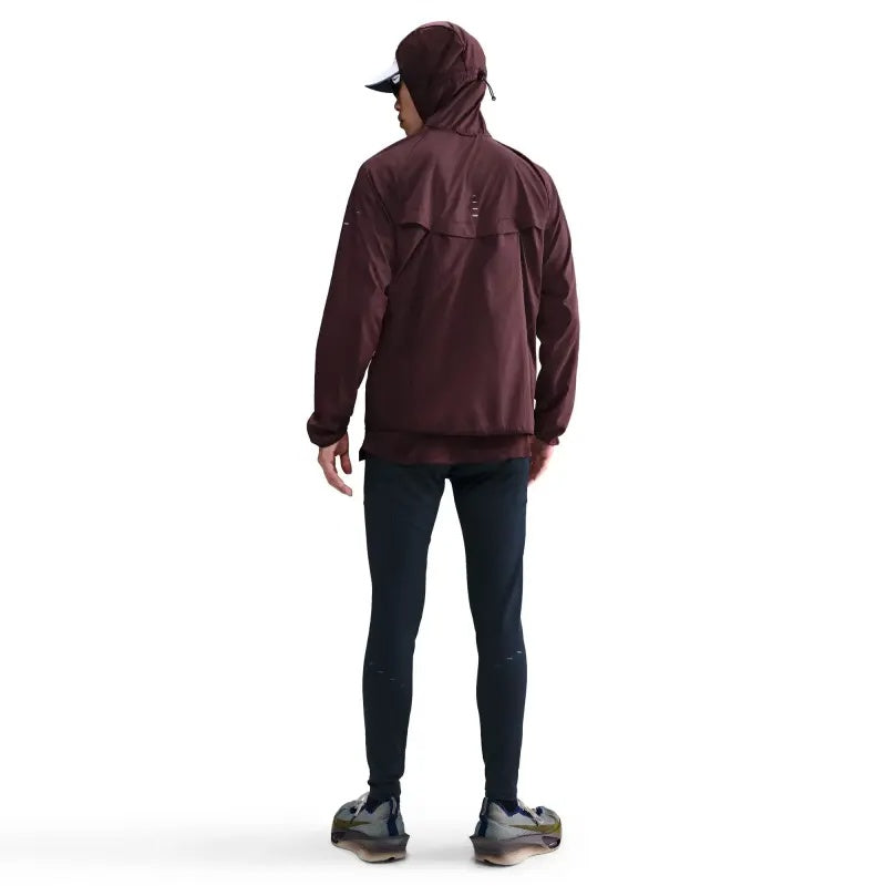 Nike Stride UV Repel Men's Running Jacket - Burgundy Crush