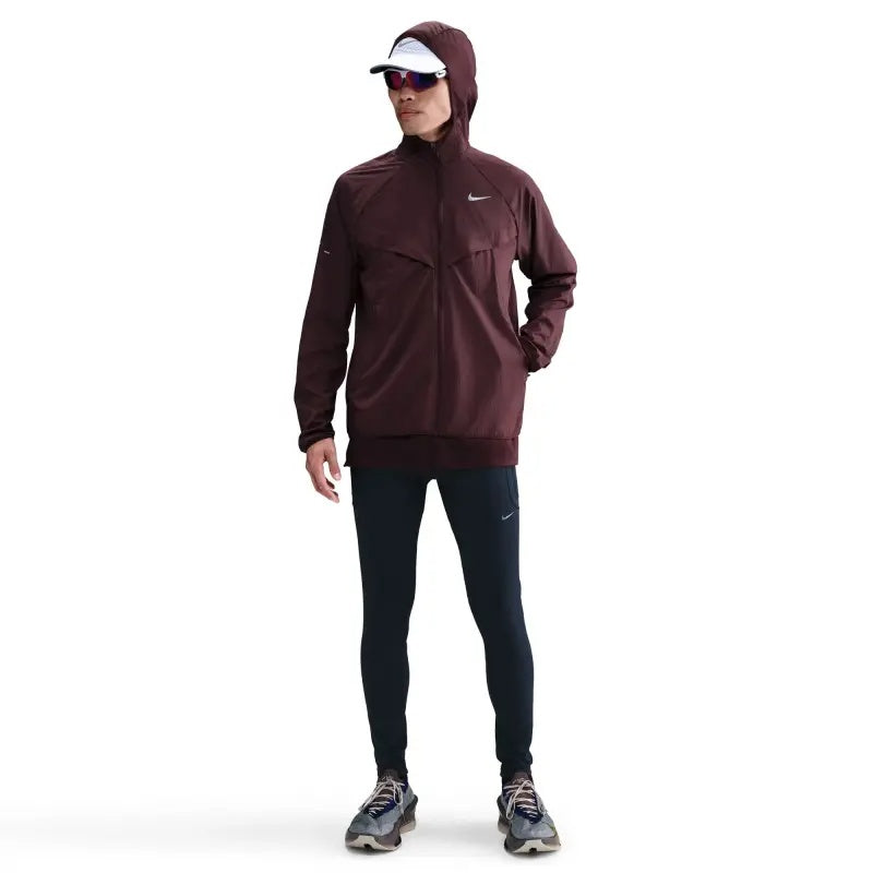Nike Stride UV Repel Men's Running Jacket - Burgundy Crush