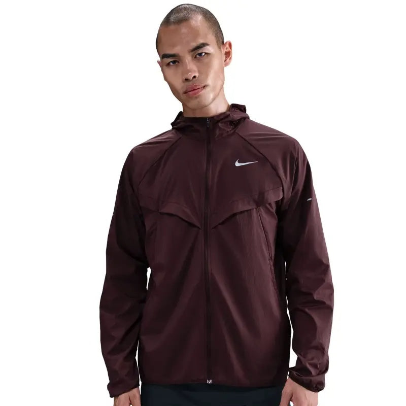 Nike Stride UV Repel Men's Running Jacket - Burgundy Crush