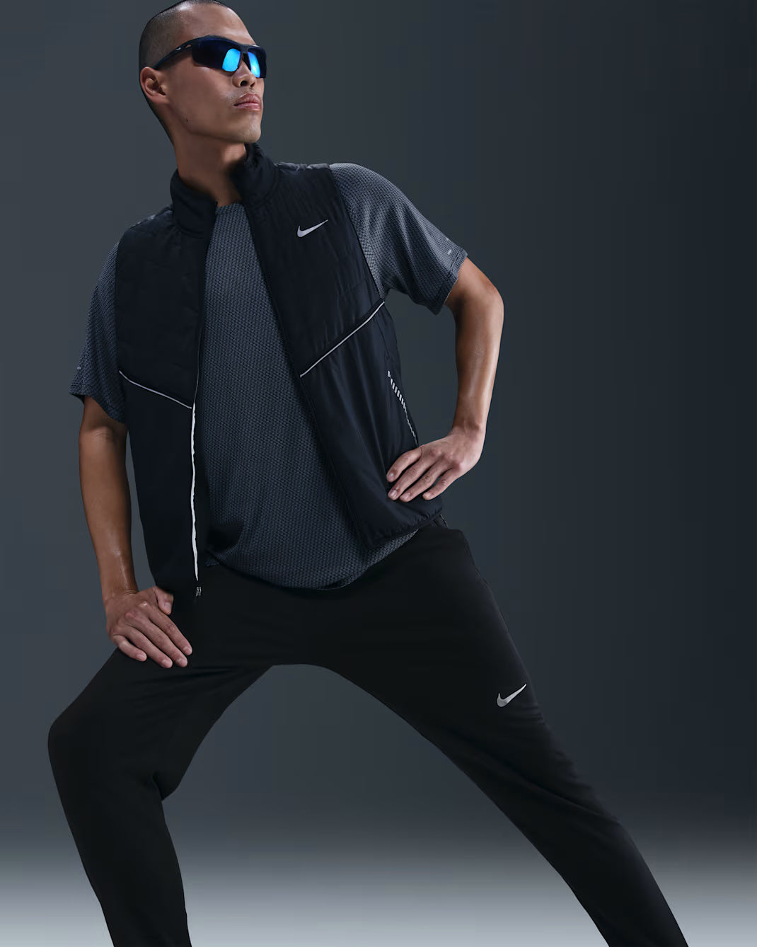 Nike Dri-FIT Stride Knit Men's Running Pants - Black