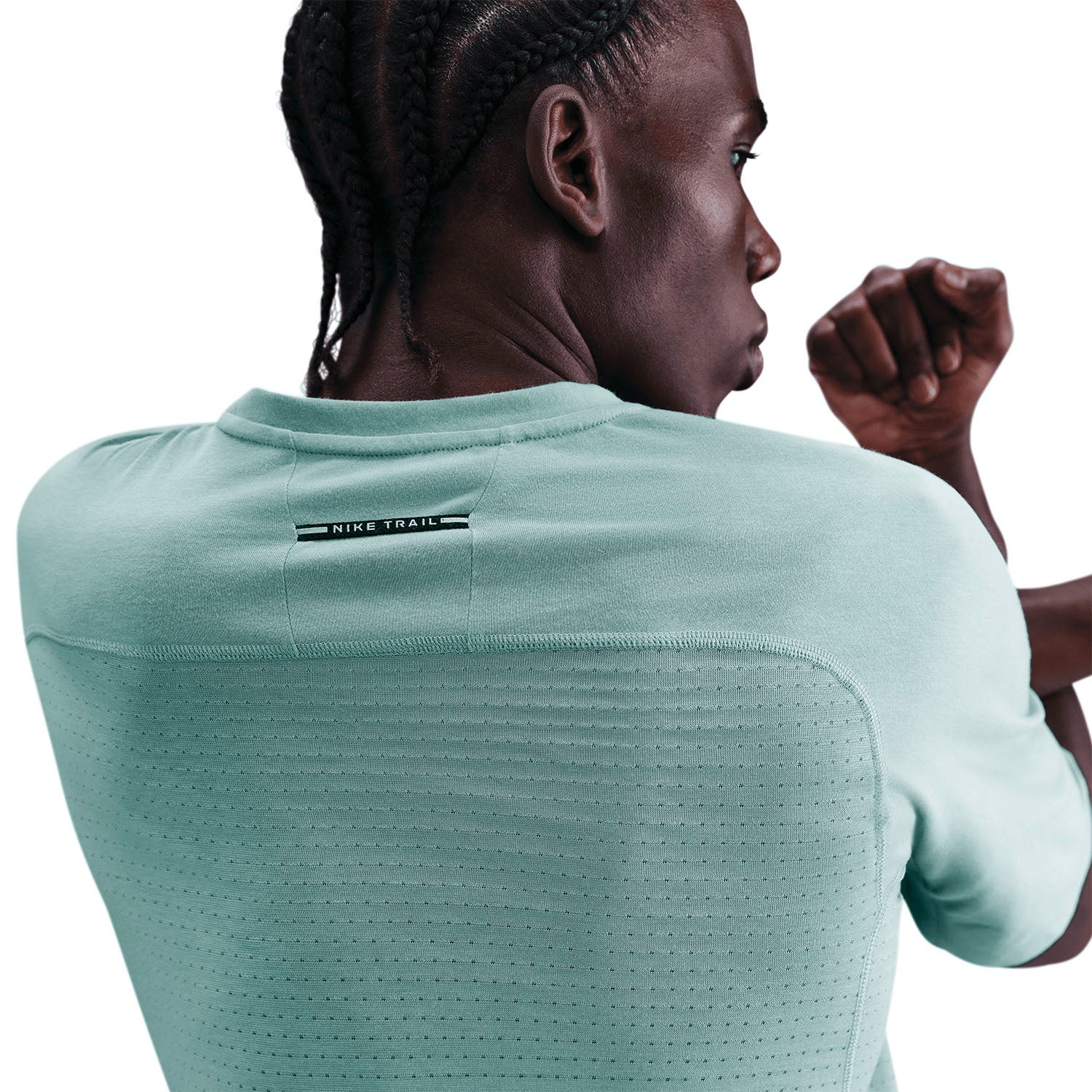Nike Dri-FIT Solar Chase ADV Short Sleeve Men's Running Top - Cannon