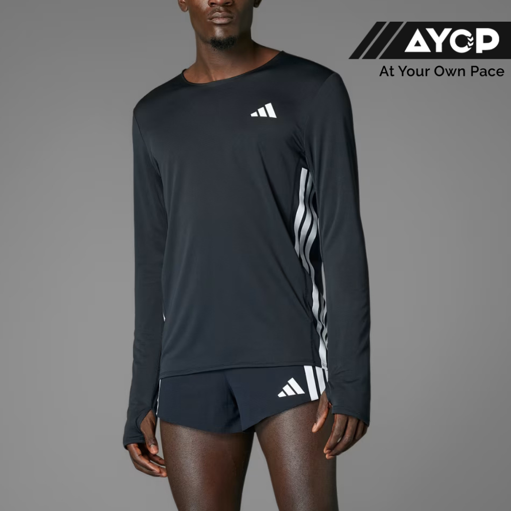 Adidas Adizero Running Long Sleeve Men's Running Top - Black