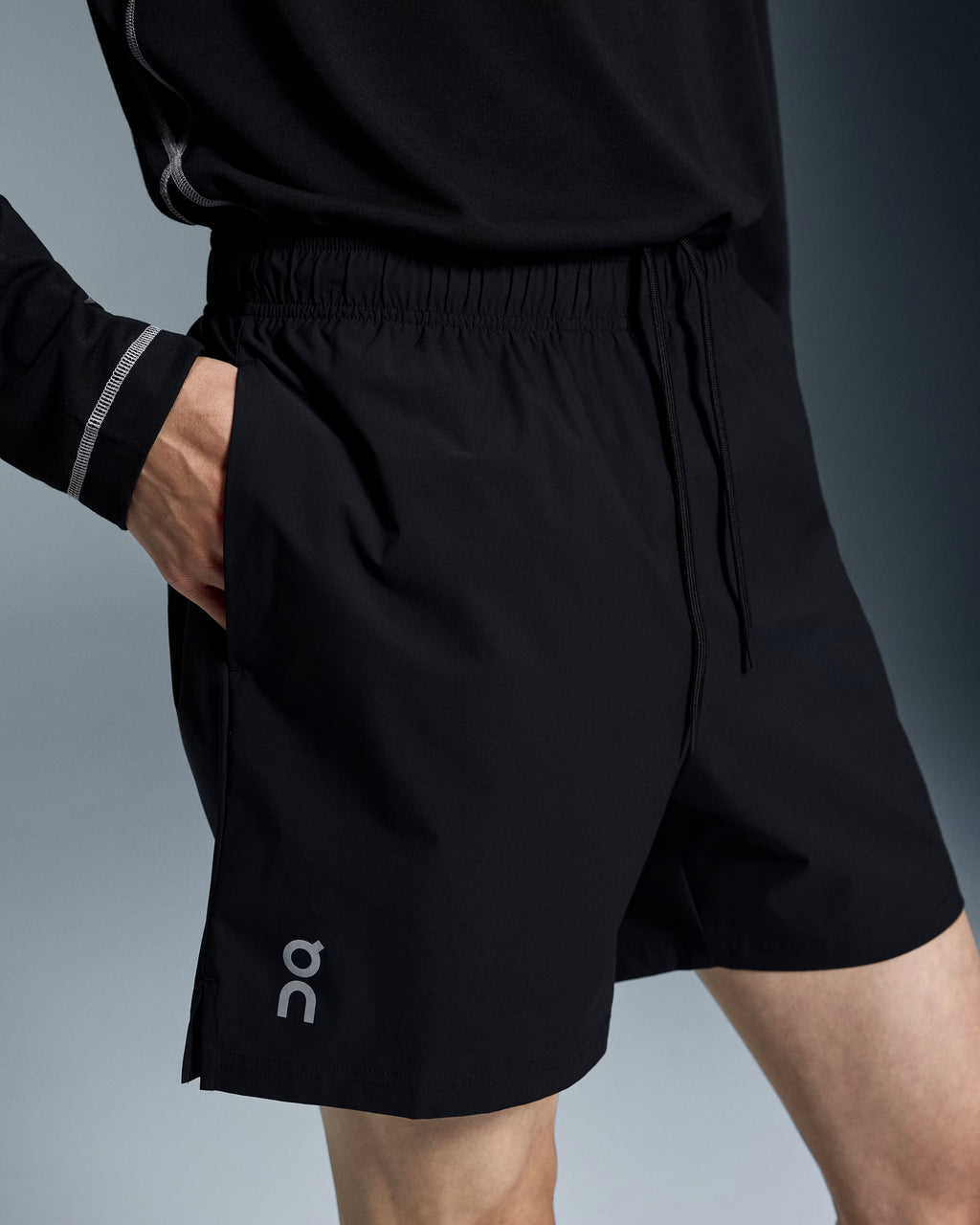 On 5 Inch Core Men's Running Shorts - Black