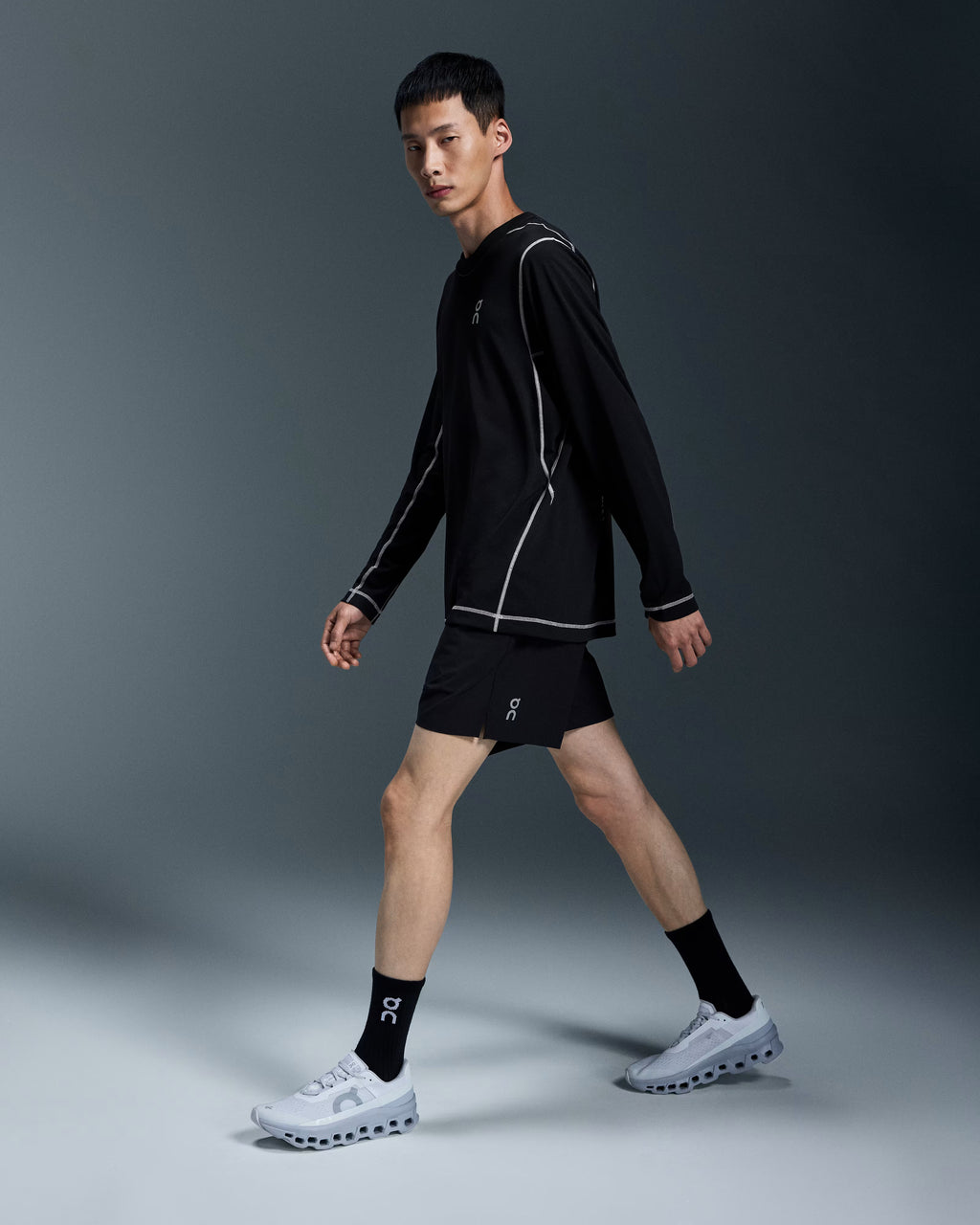 On 5 Inch Core Men's Running Shorts - Black