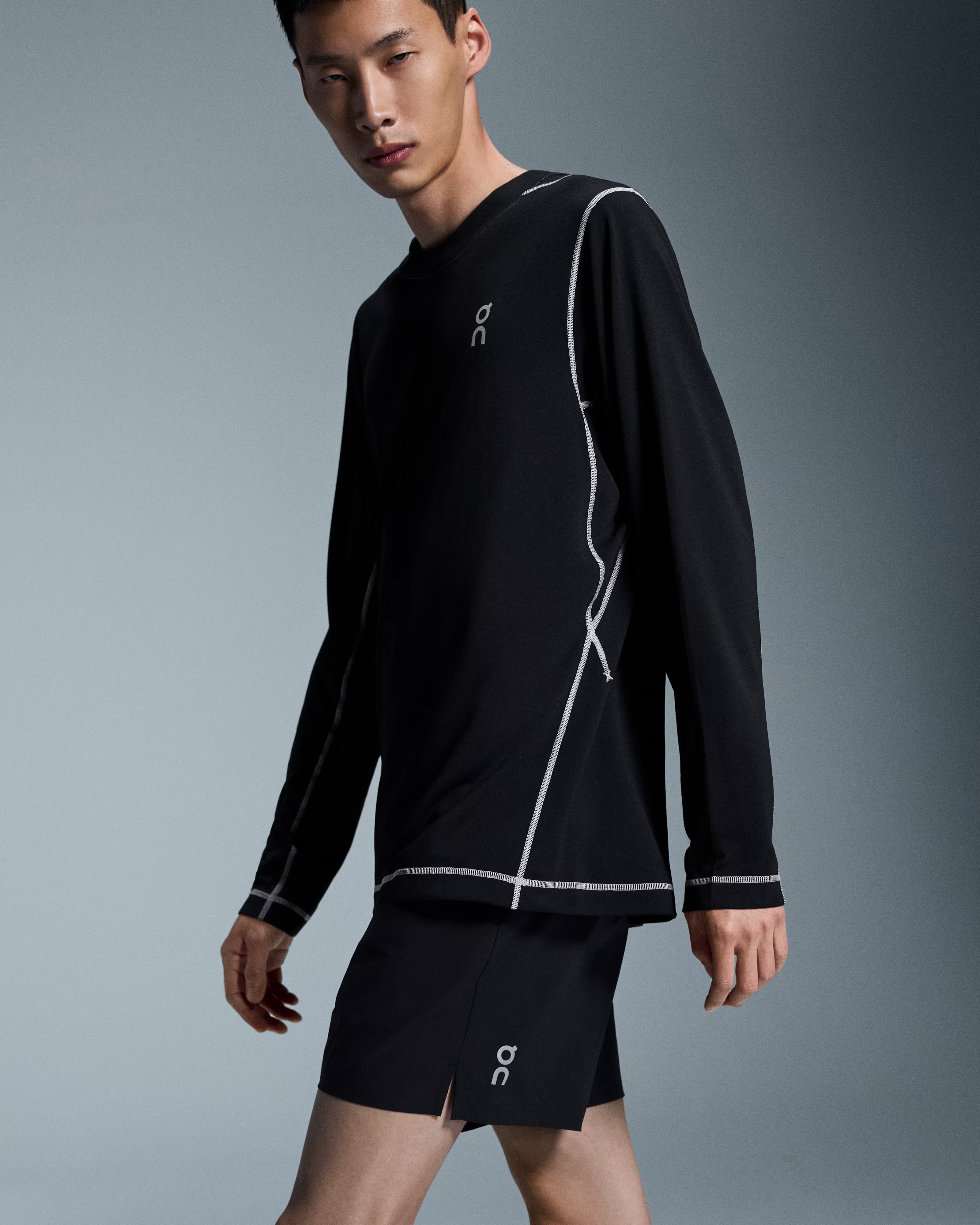On 5 Inch Core Men's Running Shorts - Black