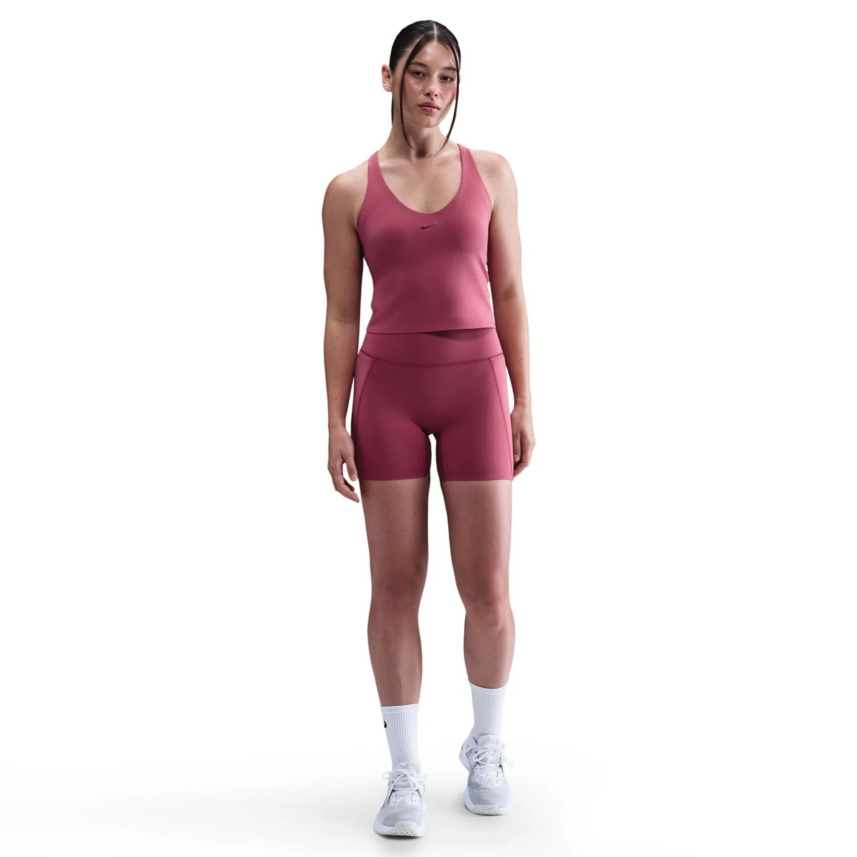 Nike Universa Medium Support Padded Women's Sport Bra - Sweet Beet