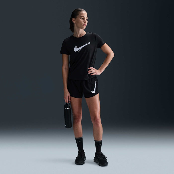 Nike Dri-FIT One Swoosh Short Sleeve Women's Running Top - Black