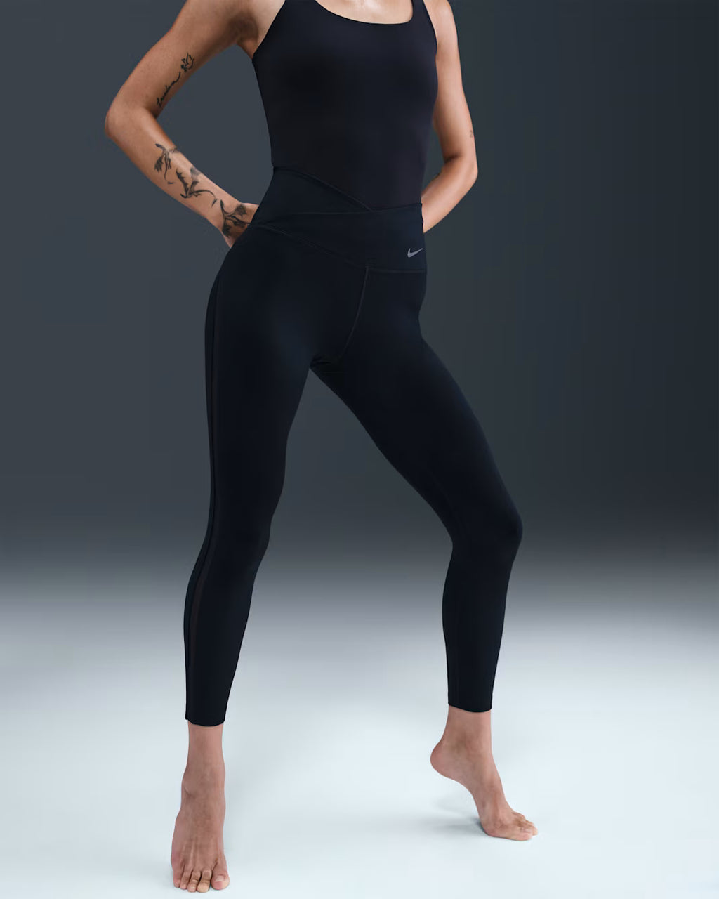Nike One High-Waisted 7/8 Women's Running Leggings - Black