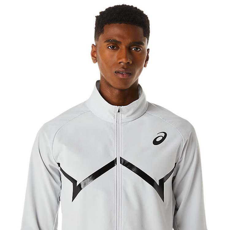 Asics Track Elite Men's Running Jacket - Galacia Grey