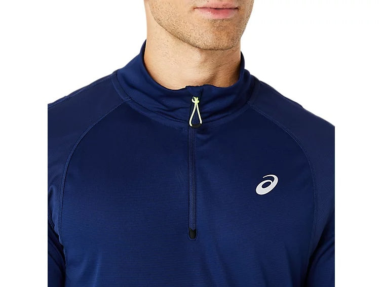 Asics Road Lite Show Long Sleeve Men's Running T-Shirt - Navy Blue