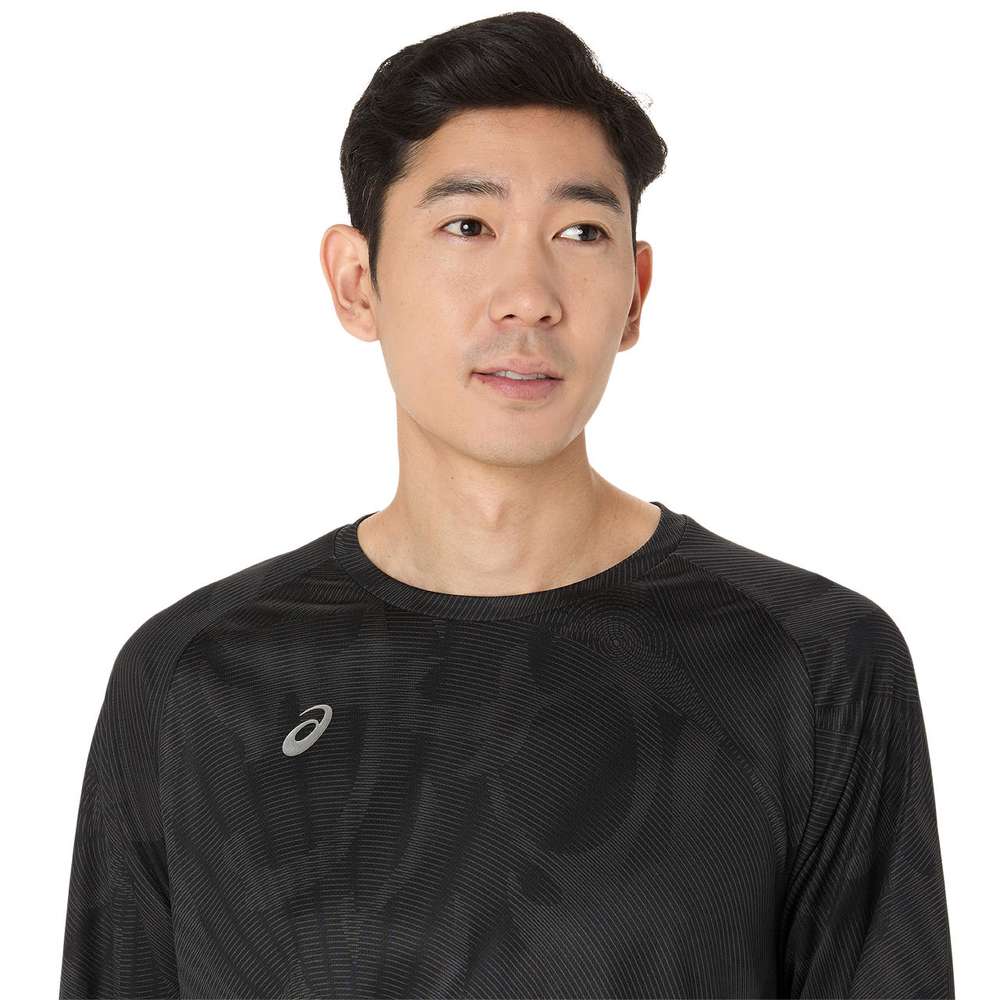 Asics DRY Graphic Long Sleeve Men's Training T-Shirt - Black
