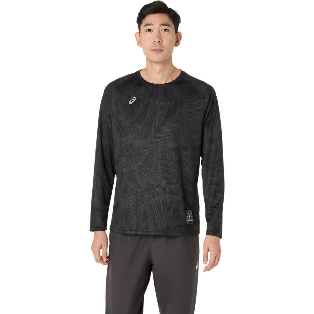 Asics DRY Graphic Long Sleeve Men's Training T-Shirt - Black