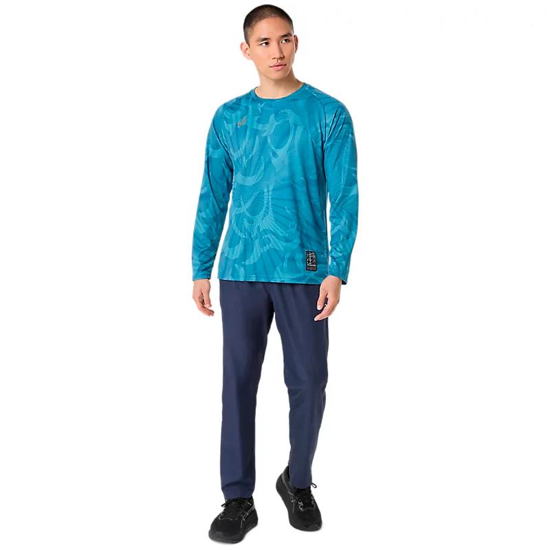 Asics DRY Graphic Long Sleeve Men's Training T-Shirt - Winter Sea