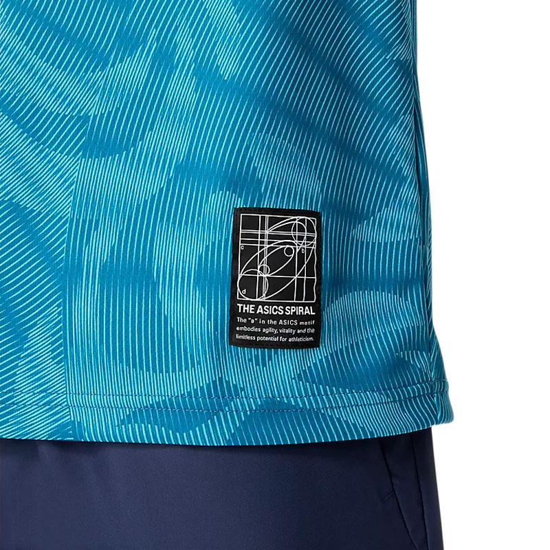 Asics DRY Graphic Long Sleeve Men's Training T-Shirt - Winter Sea