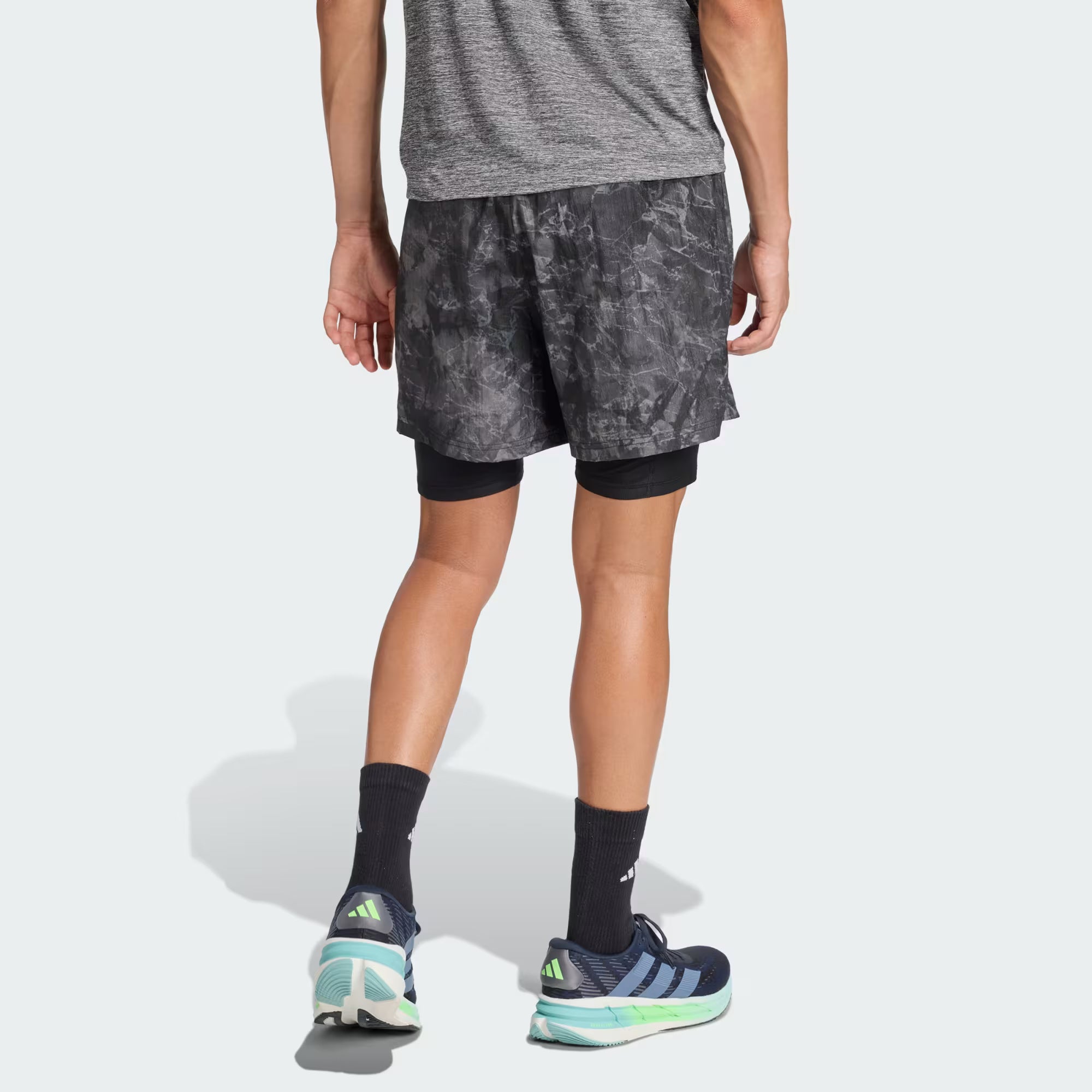 Adidas OTR Spray 2-in-1 Men's Running Short - Black