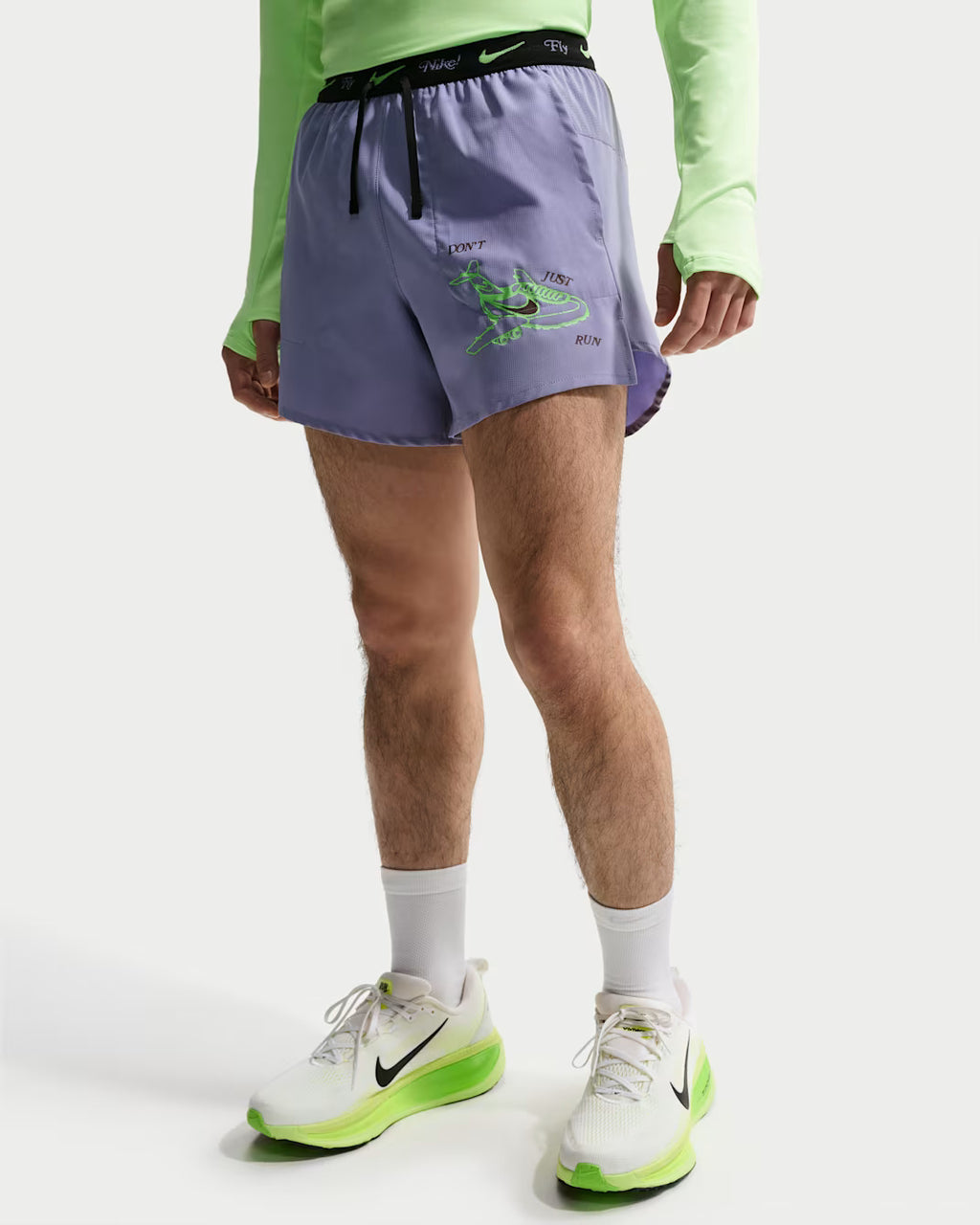 Nike Dri-FIT Stride "Fly Nike" 5Inch Brieflined Men's Running Short - Iron Purple
