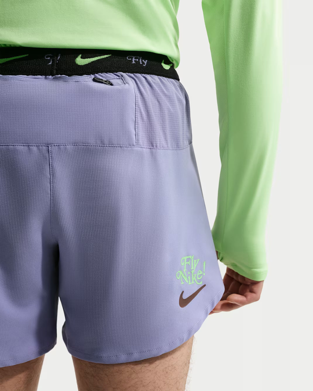 Nike Dri-FIT Stride "Fly Nike" 5Inch Brieflined Men's Running Short - Iron Purple