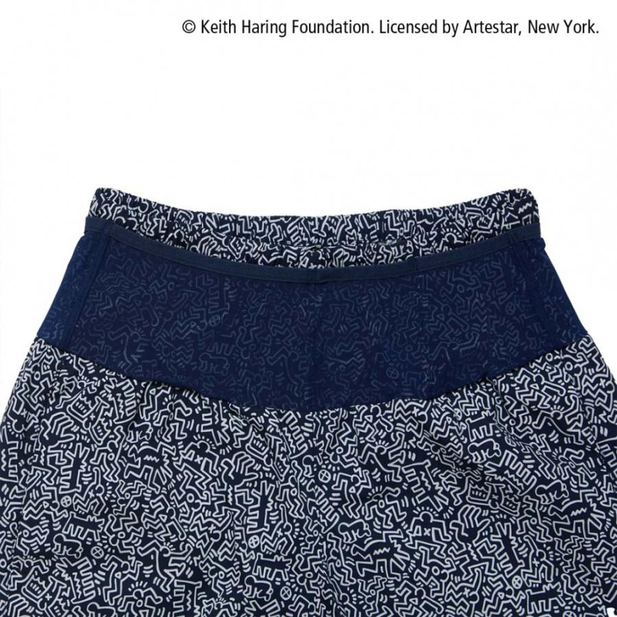 Tigora Running Shorts x Keith Hering - Navy White