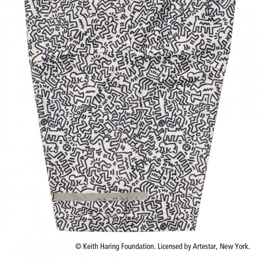 Tigora Running Short Sleeve x Keith Hering - White Navy