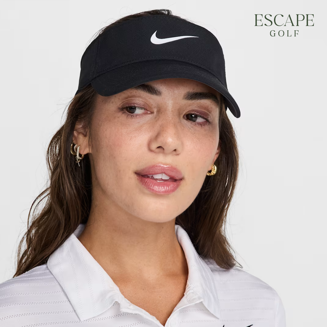 Topi Golf Visor Hitam | Nike Ace Dri-FIT Visor