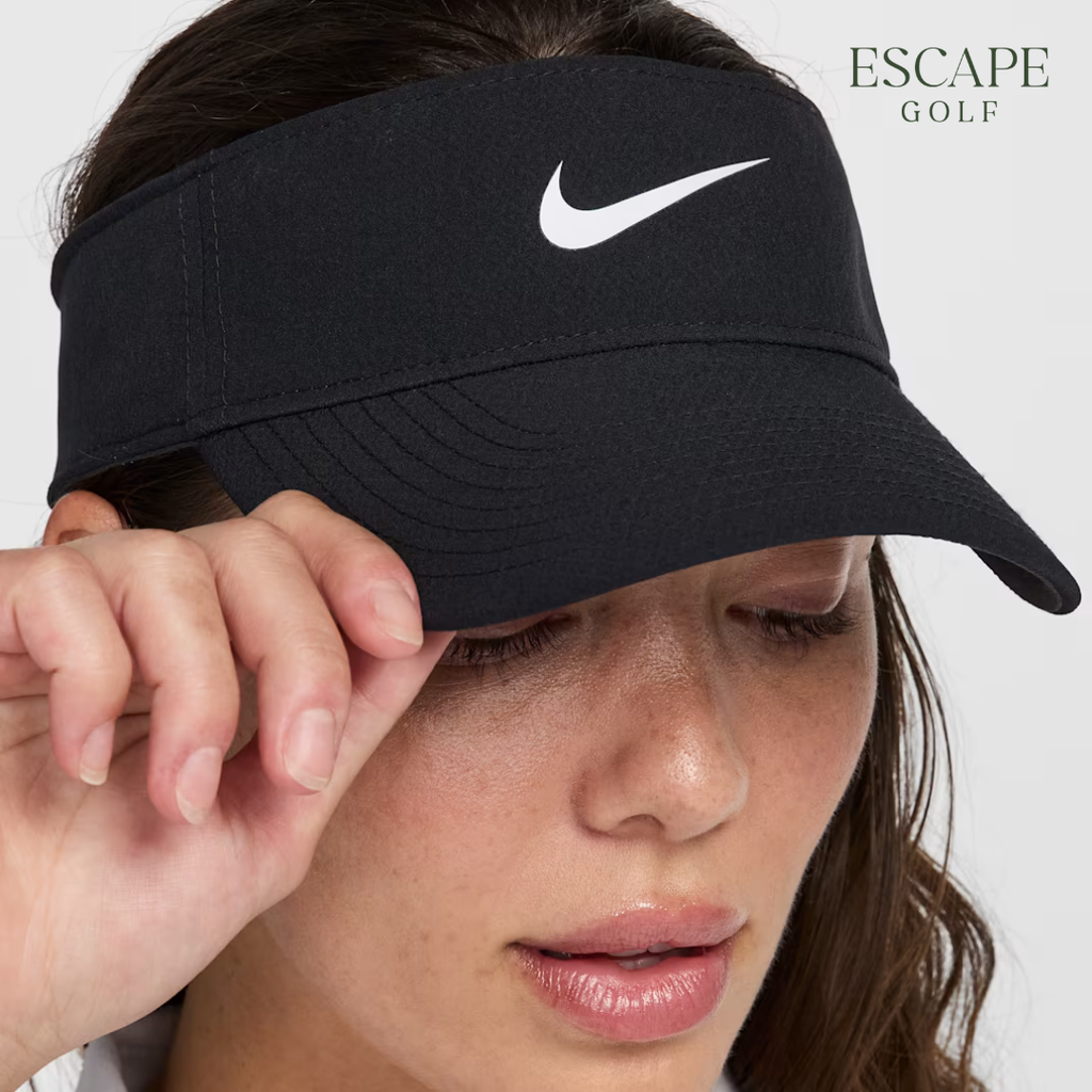Topi Golf Visor Hitam | Nike Ace Dri-FIT Visor