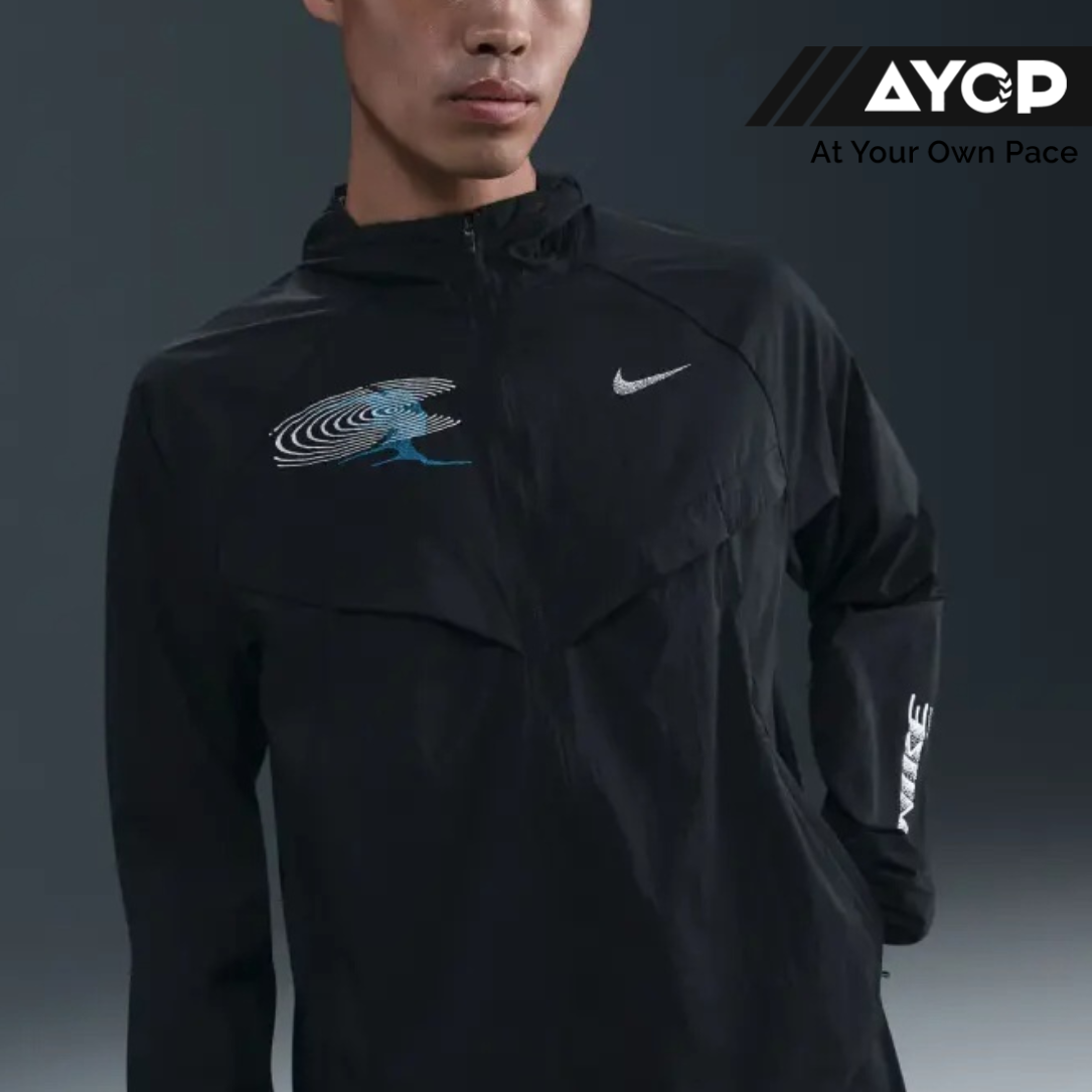 Nike Stride UV Repel Men's Running Jacket - Black