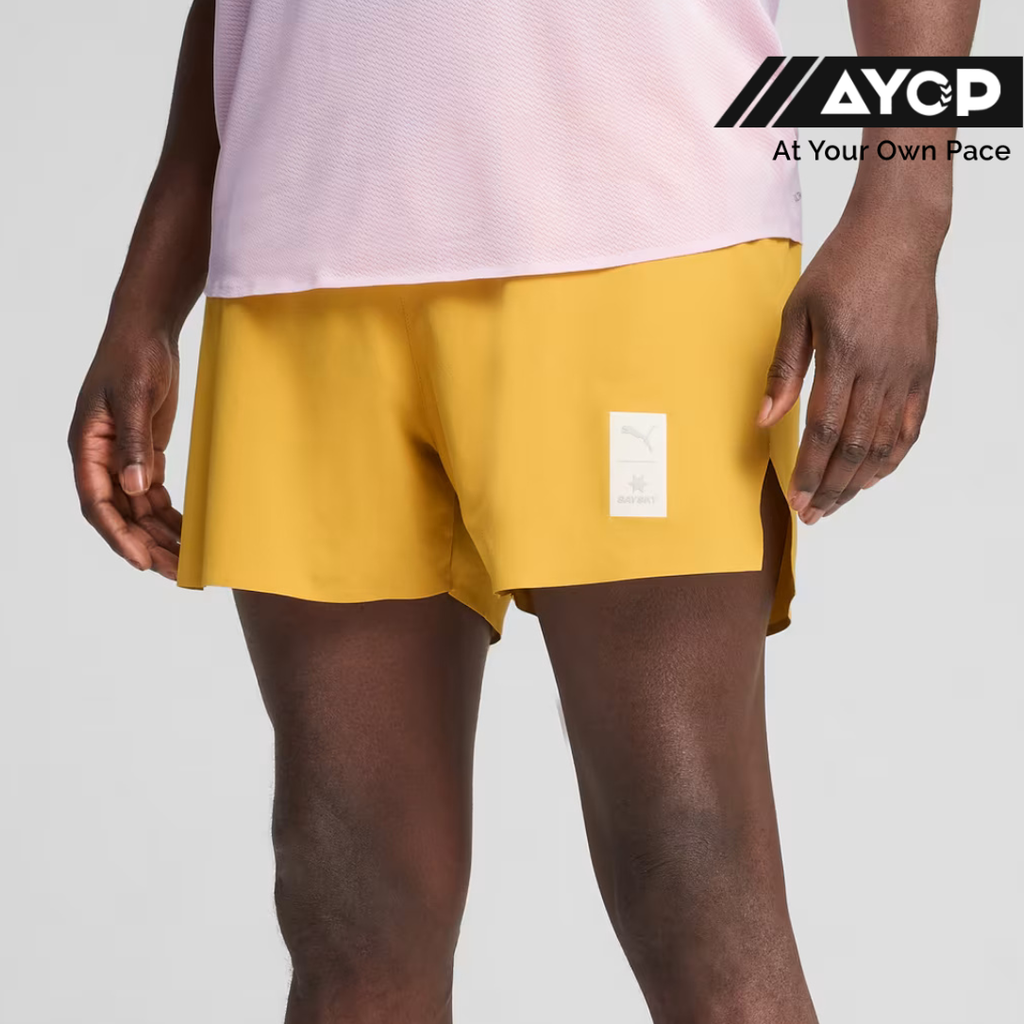 PUMA x SAYSKY Ultraweave dryCELL Running Shorts - Archive Gold