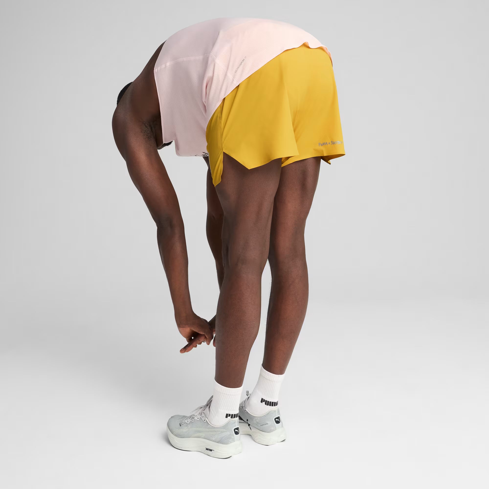 PUMA x SAYSKY Ultraweave dryCELL Running Shorts - Archive Gold