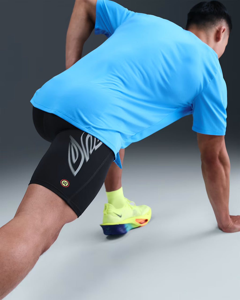 Nike Dri-FIT Fast Brief-Lined 1/2 Length Men's Running Tights - Black