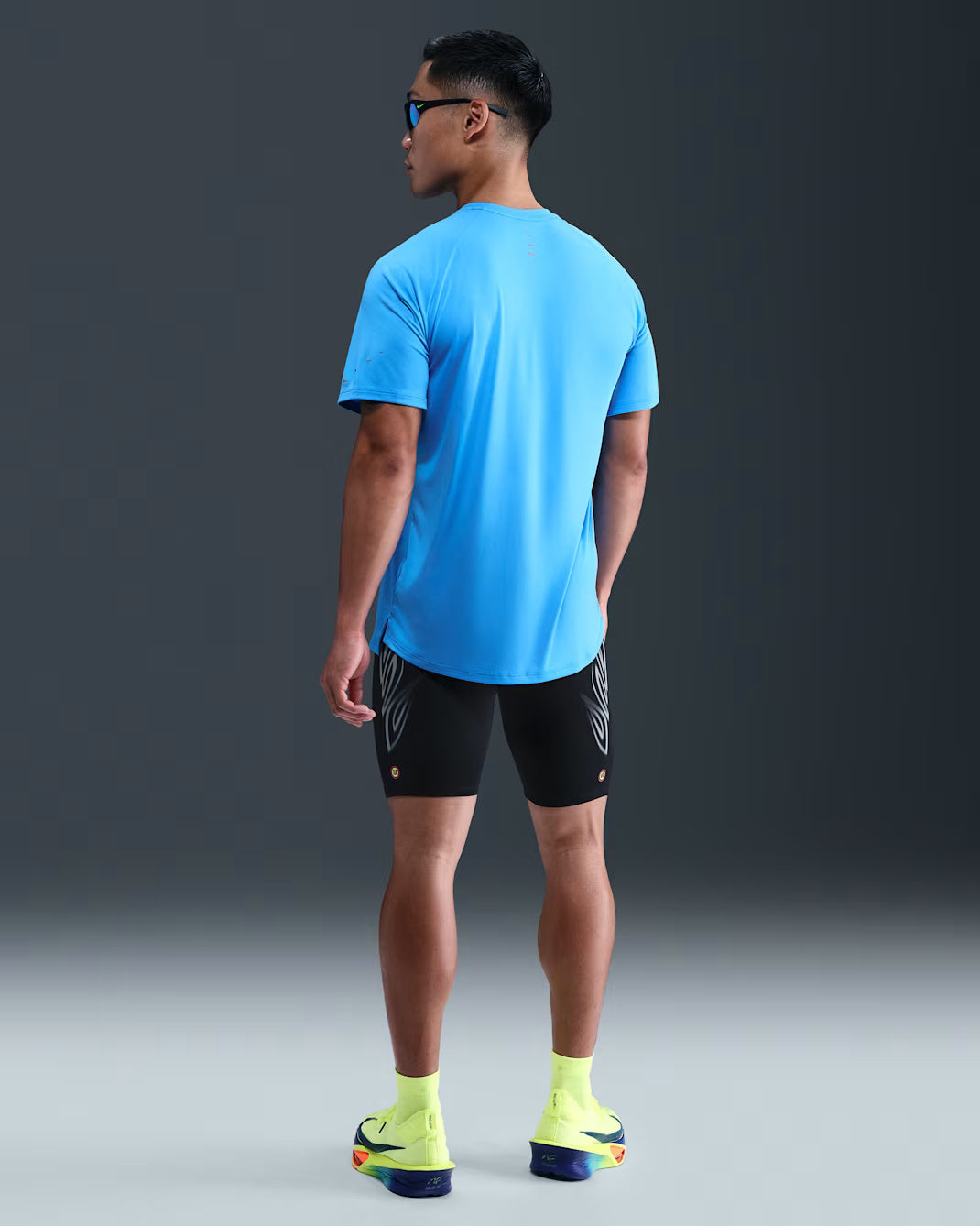 Nike Dri-FIT Fast Brief-Lined 1/2 Length Men's Running Tights - Black