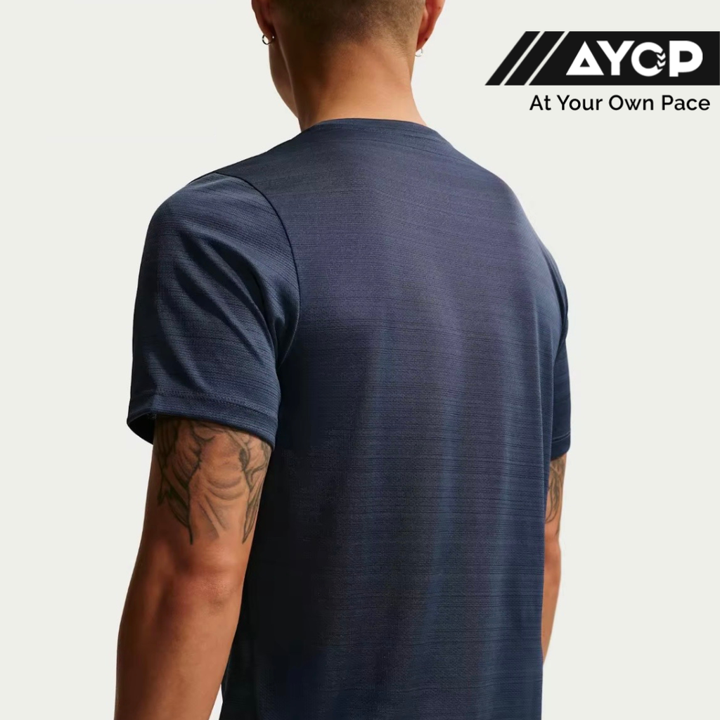 Nike Dri-FIT Miler Short Sleeve Men's Running Top - Thunder Blue