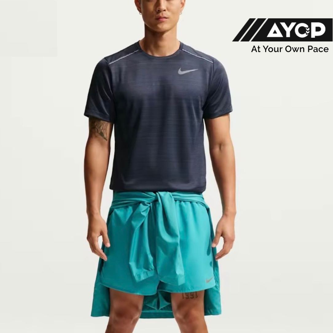 Nike Dri-FIT Miler Short Sleeve Men's Running Top - Thunder Blue