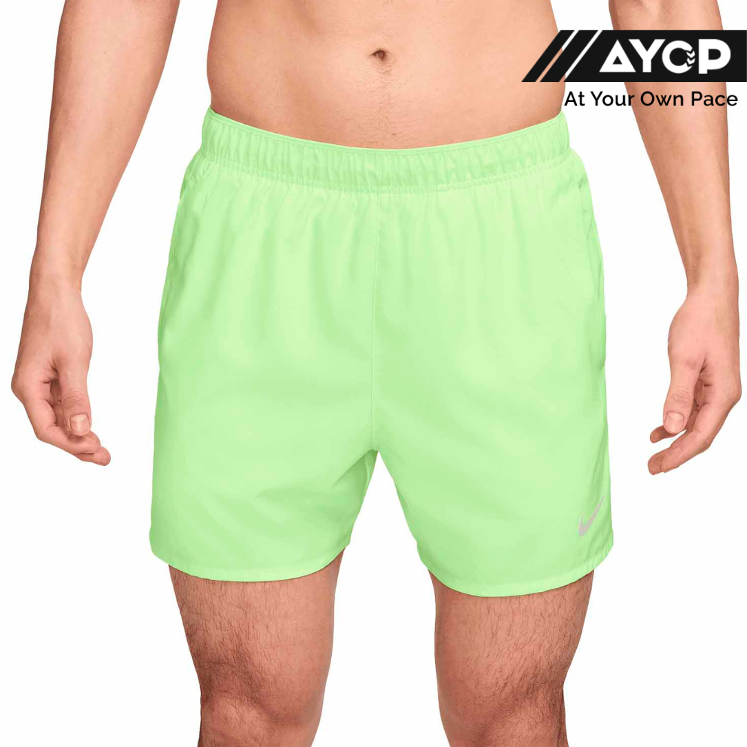 Nike Challenger 5 Inch Brief-Lined Men's Running Shorts - Barely Volt