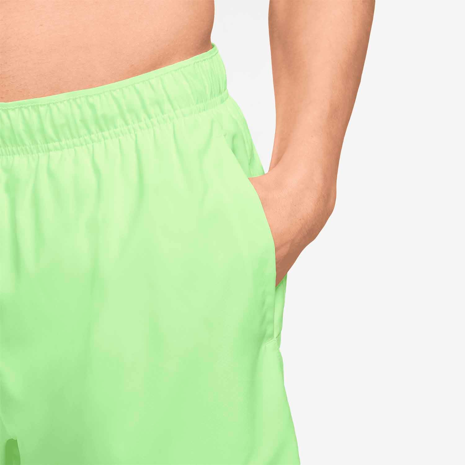 Nike Challenger 5 Inch Brief-Lined Men's Running Shorts - Barely Volt