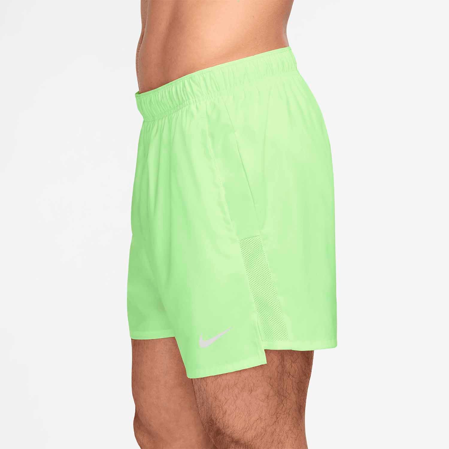 Nike Challenger 5 Inch Brief-Lined Men's Running Shorts - Barely Volt
