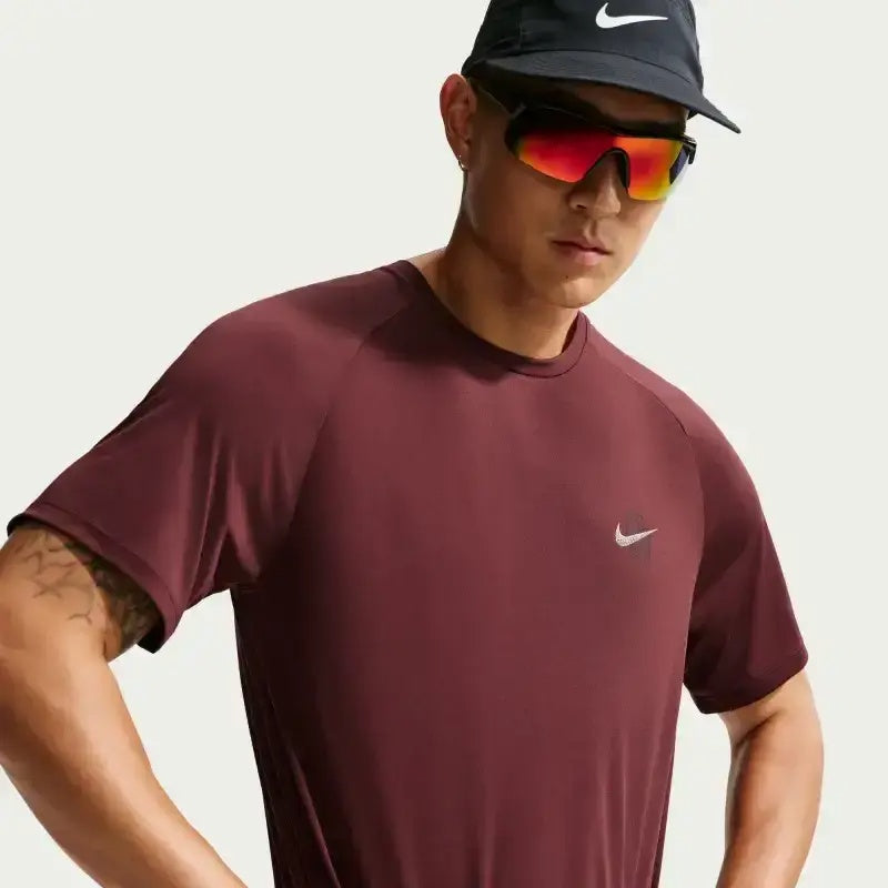 Nike Dri-FIT Stride ADV Short Sleeve Men's Running Top - Maroon