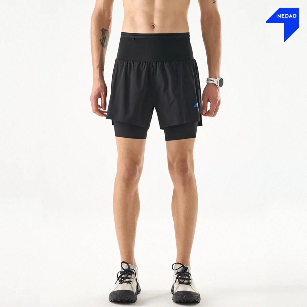 Nedao Trioshorts Men's Powerpouch 2-in-1 V4.0 - Black