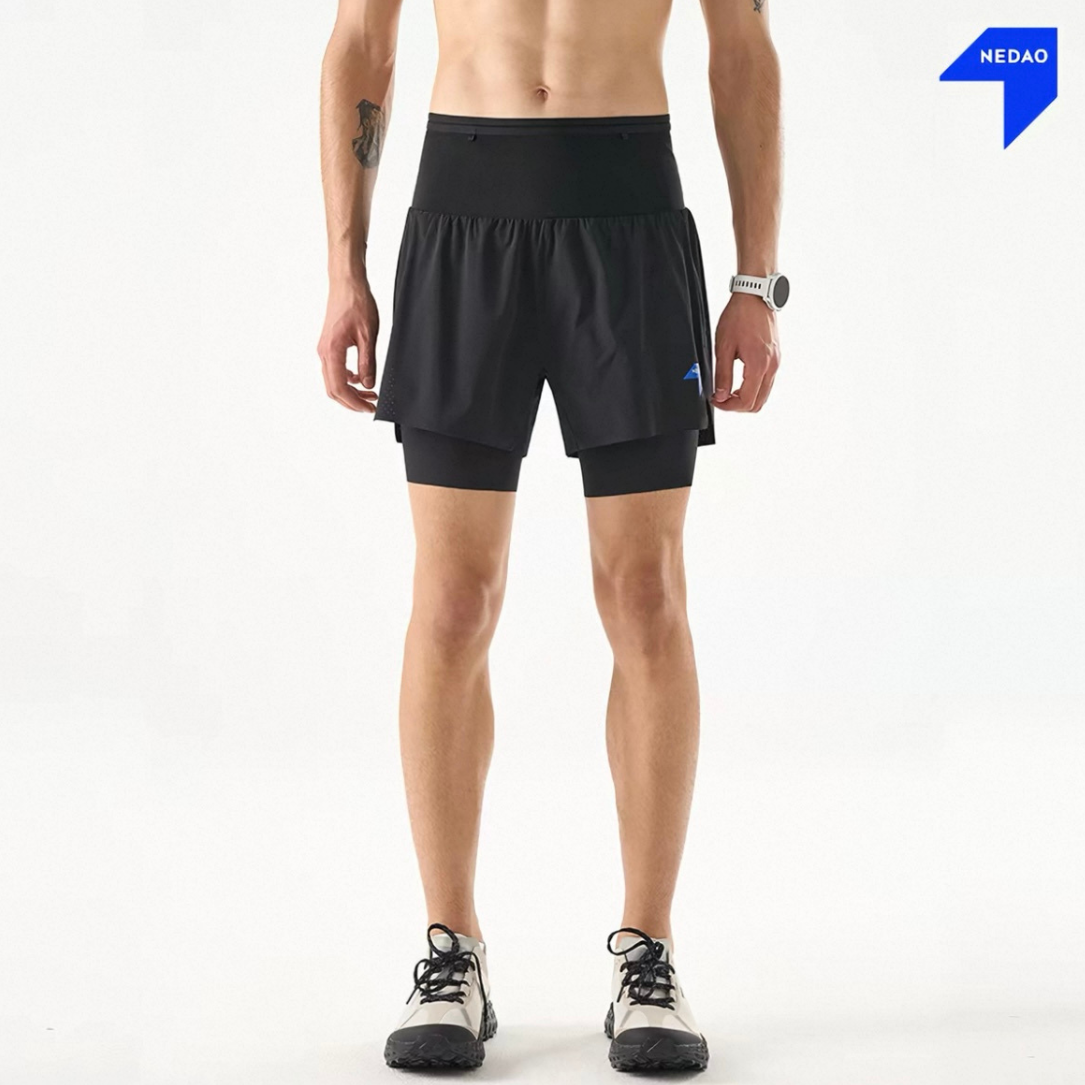 Nedao Trioshorts Men's Powerpouch 2-in-1 V4.0 - Black